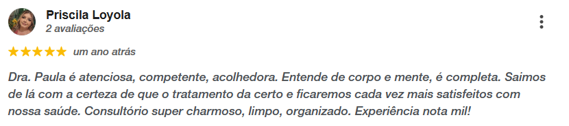 Depoimento de paciente 2